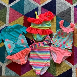 Toddler girls 3T swimsuit bundle